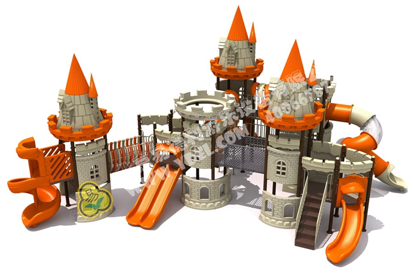 兒童戶外城堡造型滑梯設(shè)備6