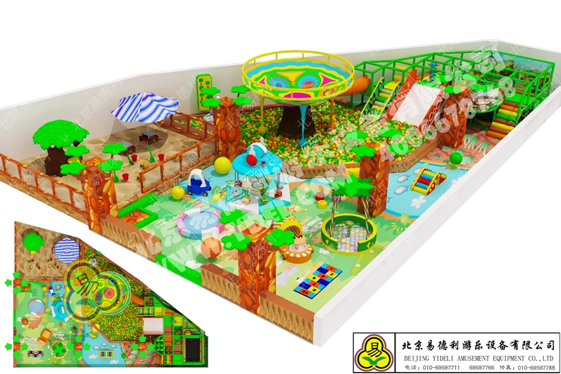 仿戶外樂(lè)園兒童淘氣堡