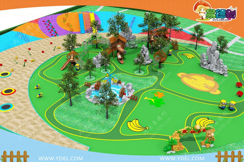 城市公園組合滑梯游樂設(shè)備